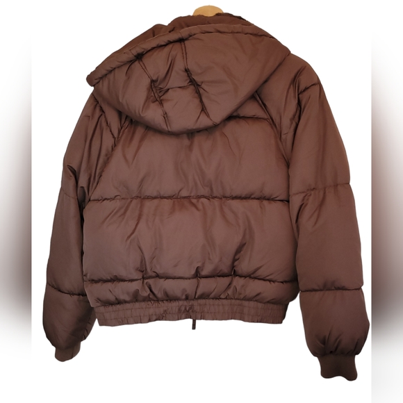 Aeropostale Remixed Down Cropped Puffer Coat Size Large - Picture 6 of 10